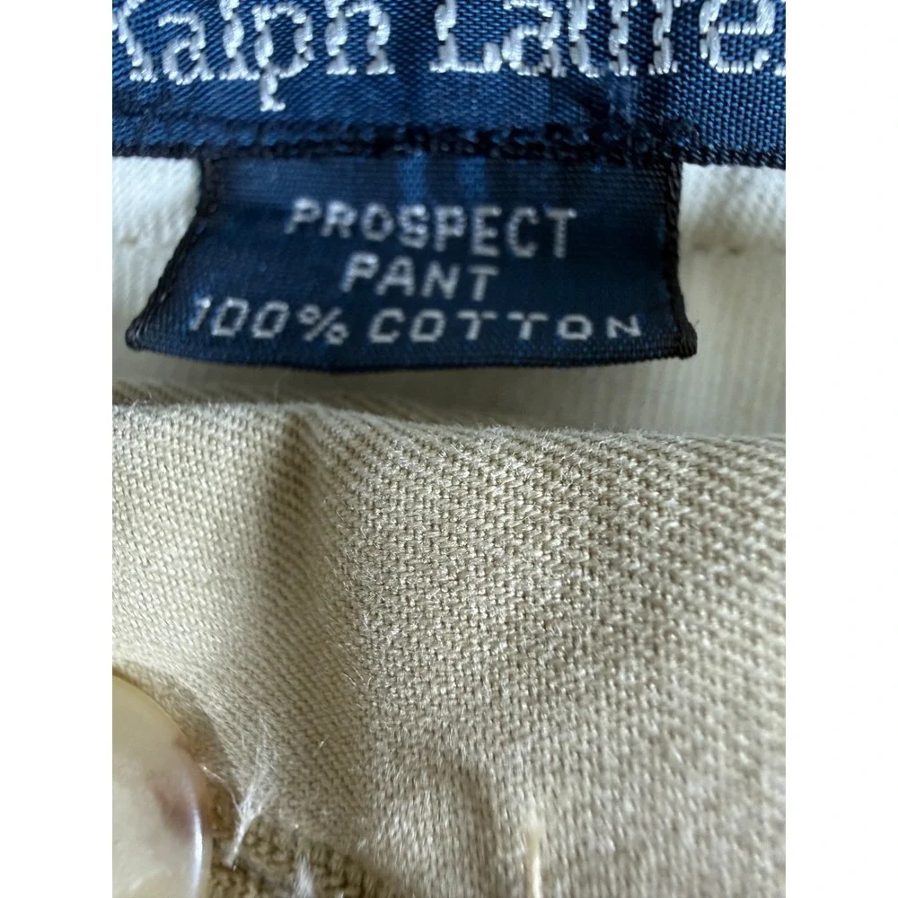 NEW Vintage Polo Ralph Lauren Prospect Khaki Chino Pants Mens 36x30 Cotton